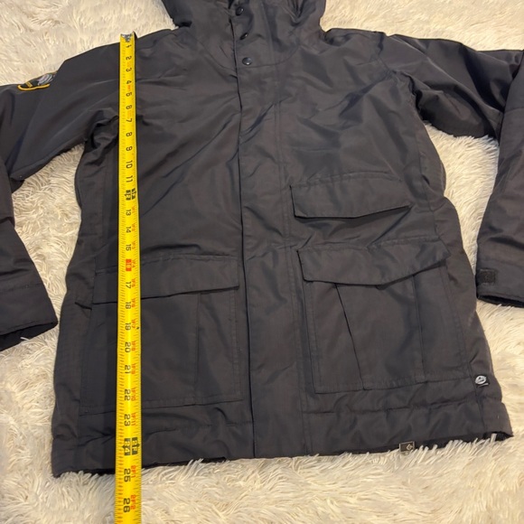 Burton Dryride Black Snowboard Jacket Youth Zipper Hooded Size Large - Picture 2 of 12